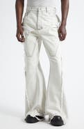 Rick Owens DRKSHDW Slivered Shredded Bootcut Jeans