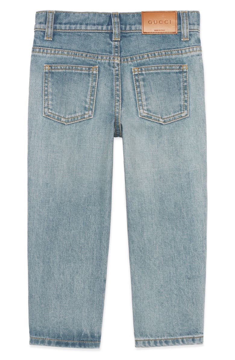 Gucci Insect Appliqué Jeans, Alternate, color, 
