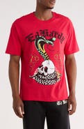 Ed Hardy Rhinestone Cobra Skull Graphic T-Shirt