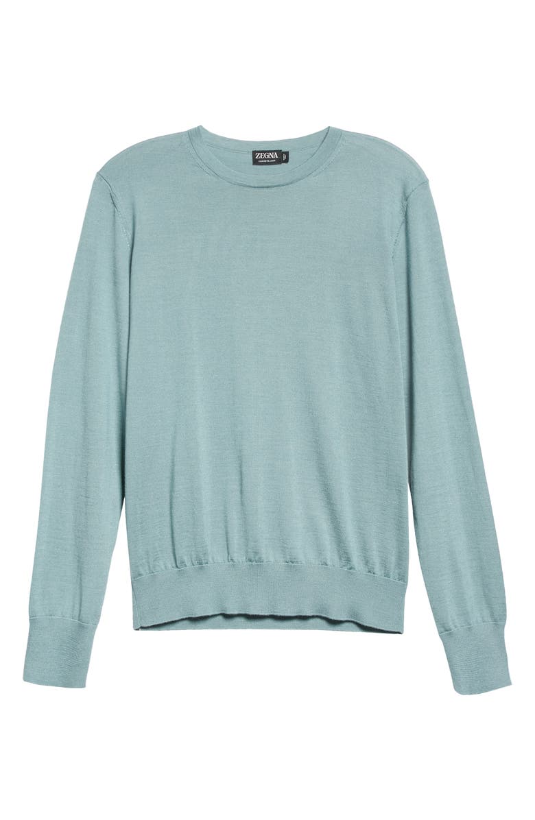 ZEGNA Men's Casheta Cashmere & Silk Sweater, Alternate, color, 