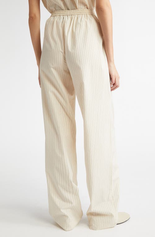 LOULOU DE SAISON LOULOU DE SAISON SERO STRIPE ELASTIC WAIST PANTS