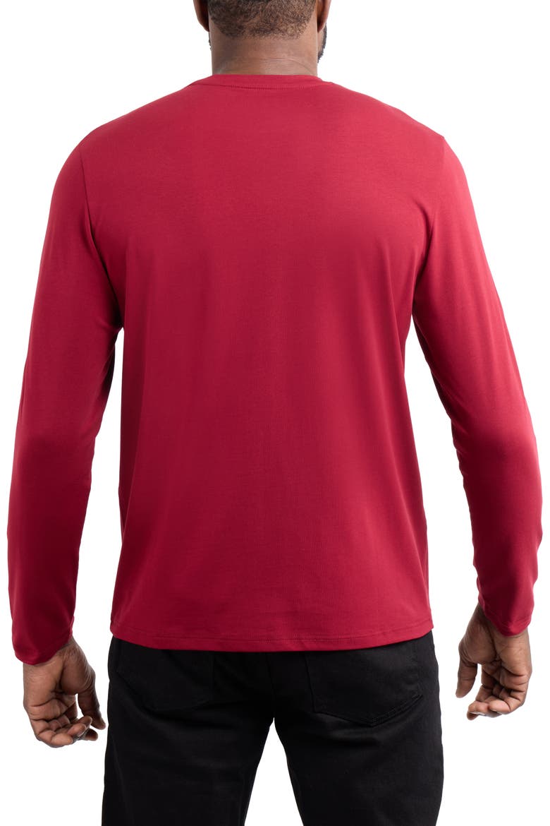 Crewneck Long Sleeve T-Shirt, Alternate, color, BURGUNDY