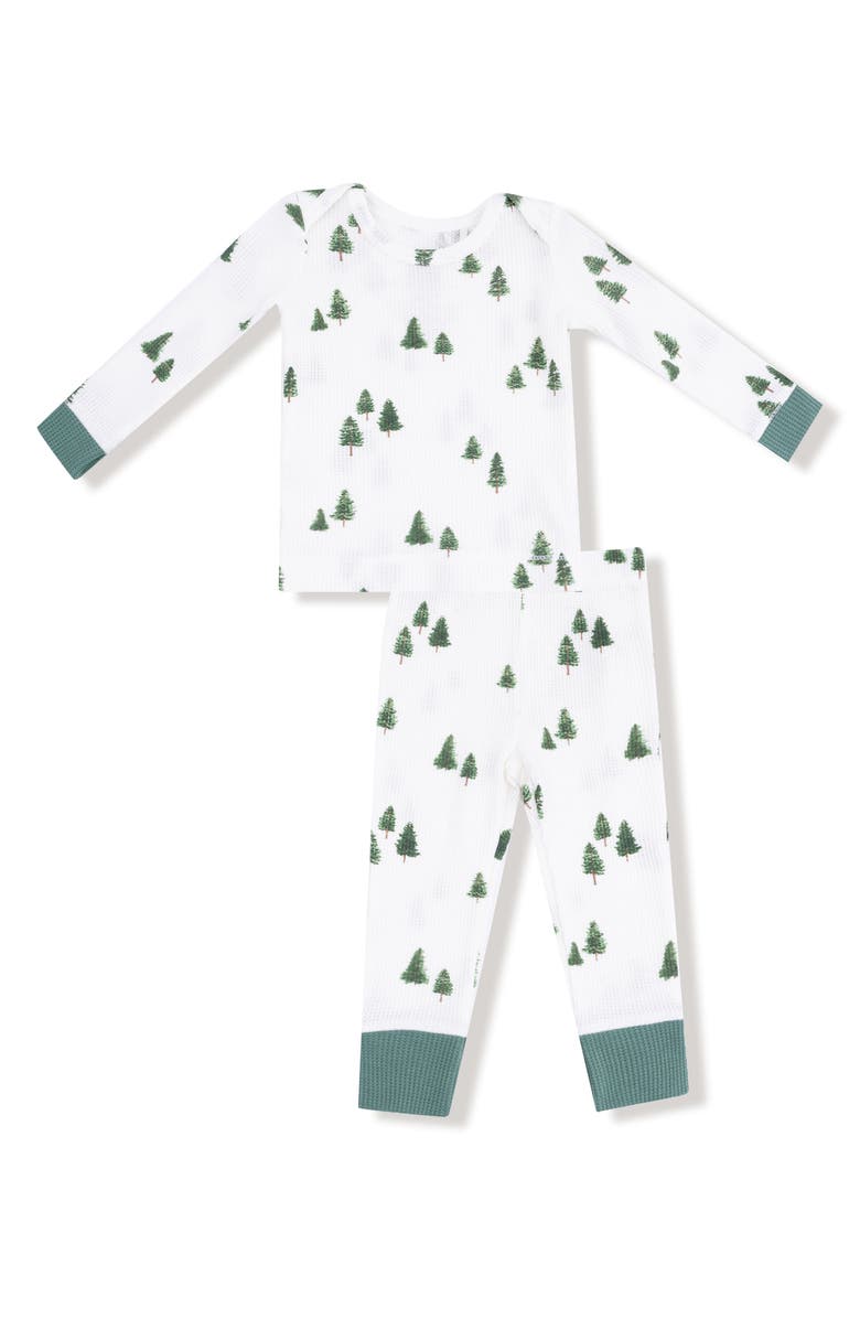 Angel Dear Kids' Tiny Forest Lounge Top & Pants Set, Main, color, Ivory