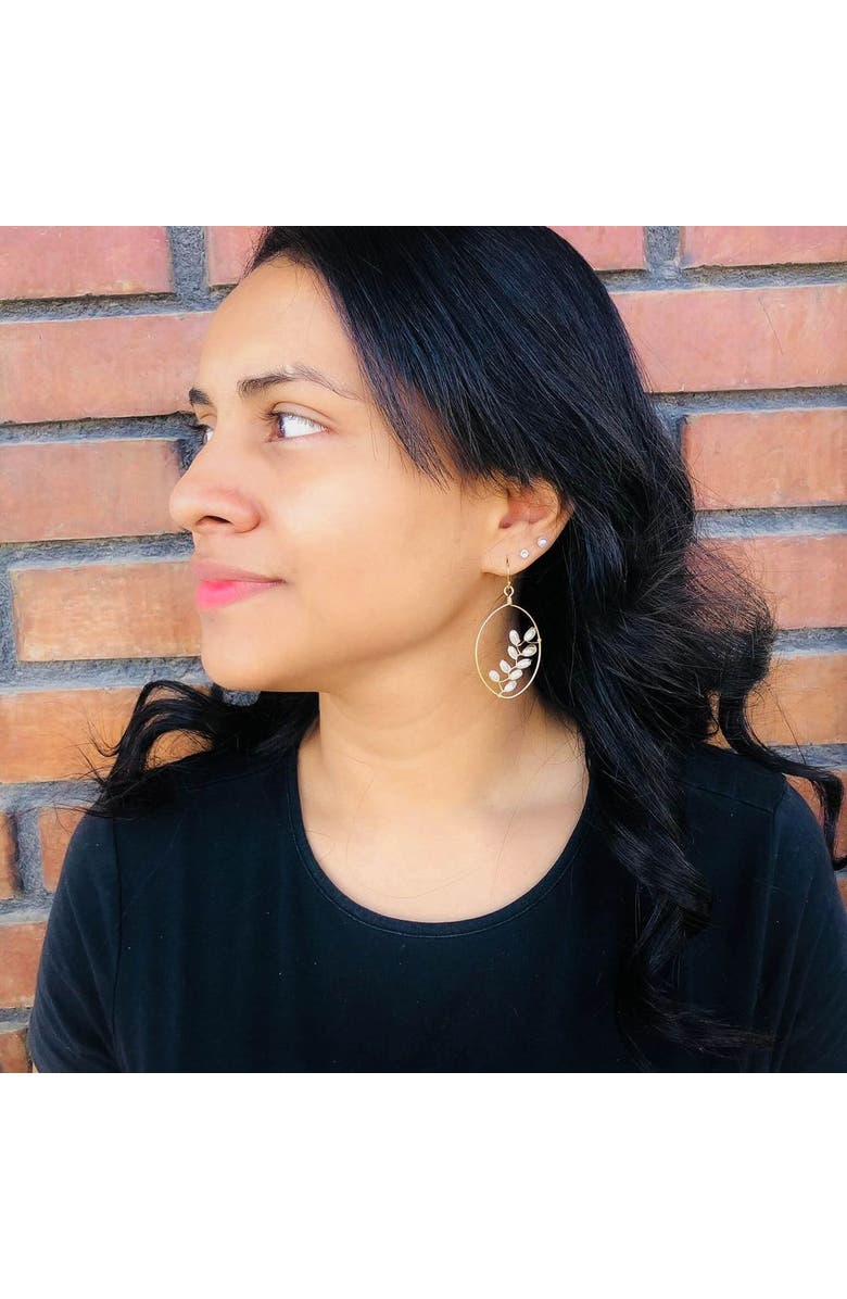 Alegria Accessories Flourish Gold Earrings, Alternate, color, Gold