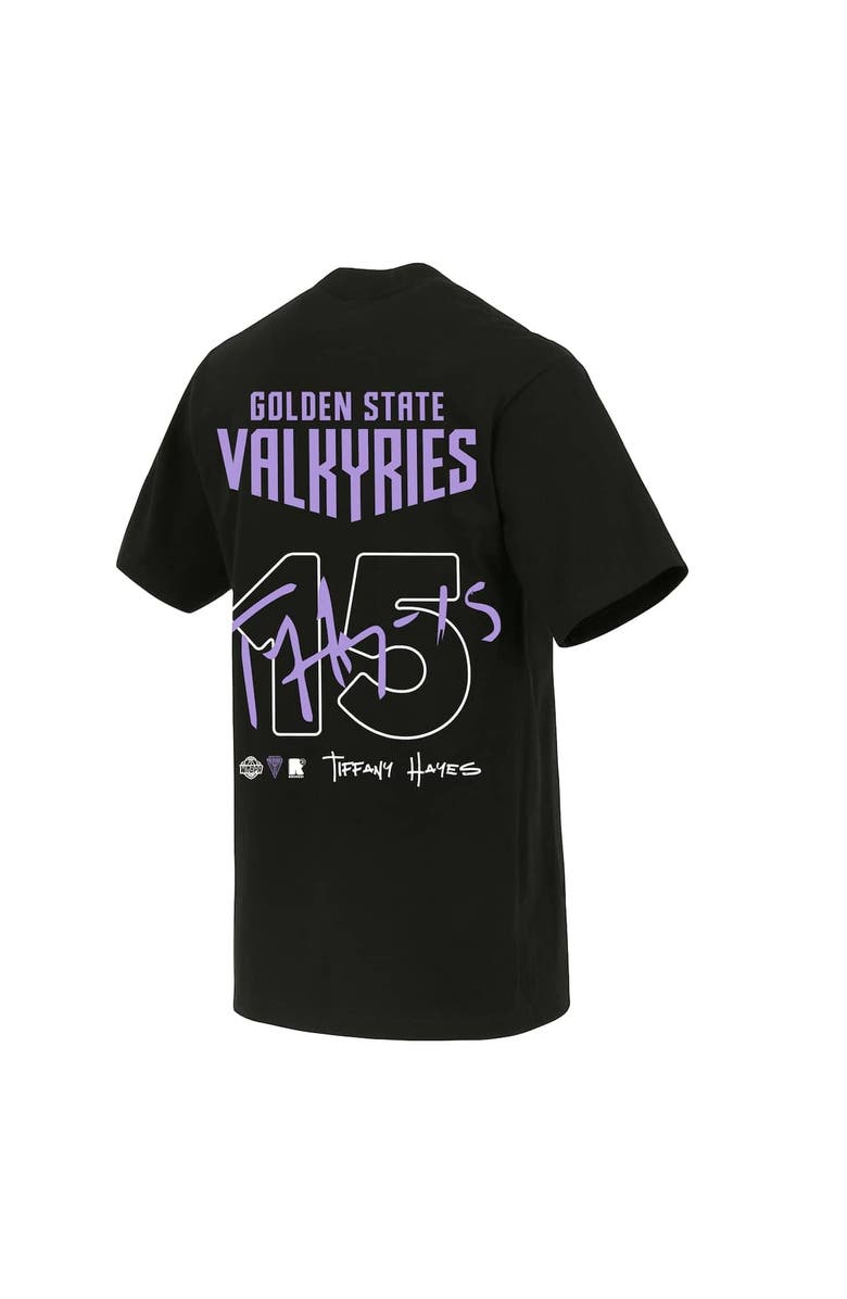 round21 Unisex round21 Tiffany Hayes Black Golden State Valkyries T-Shirt, Alternate, color, 