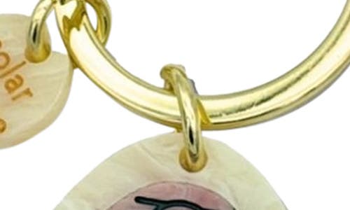 Solar Eclipse Hand Painted Chateau Key Chain Bag Charm In Gold