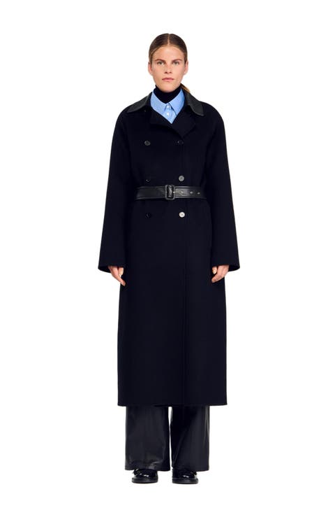 ジャケット・アウター NO ID Long Wool trench coat IROINNID Trench Coat for Women Winter Warm Woolen Classic