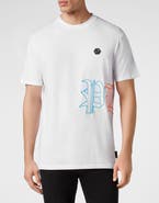 PHILIPP PLEIN Embroidered T-Shirt Round Neck Ss Men