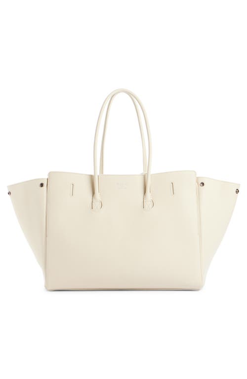 Balenciaga Medium Bel Air Calfskin Leather Tote In 9723 Soya