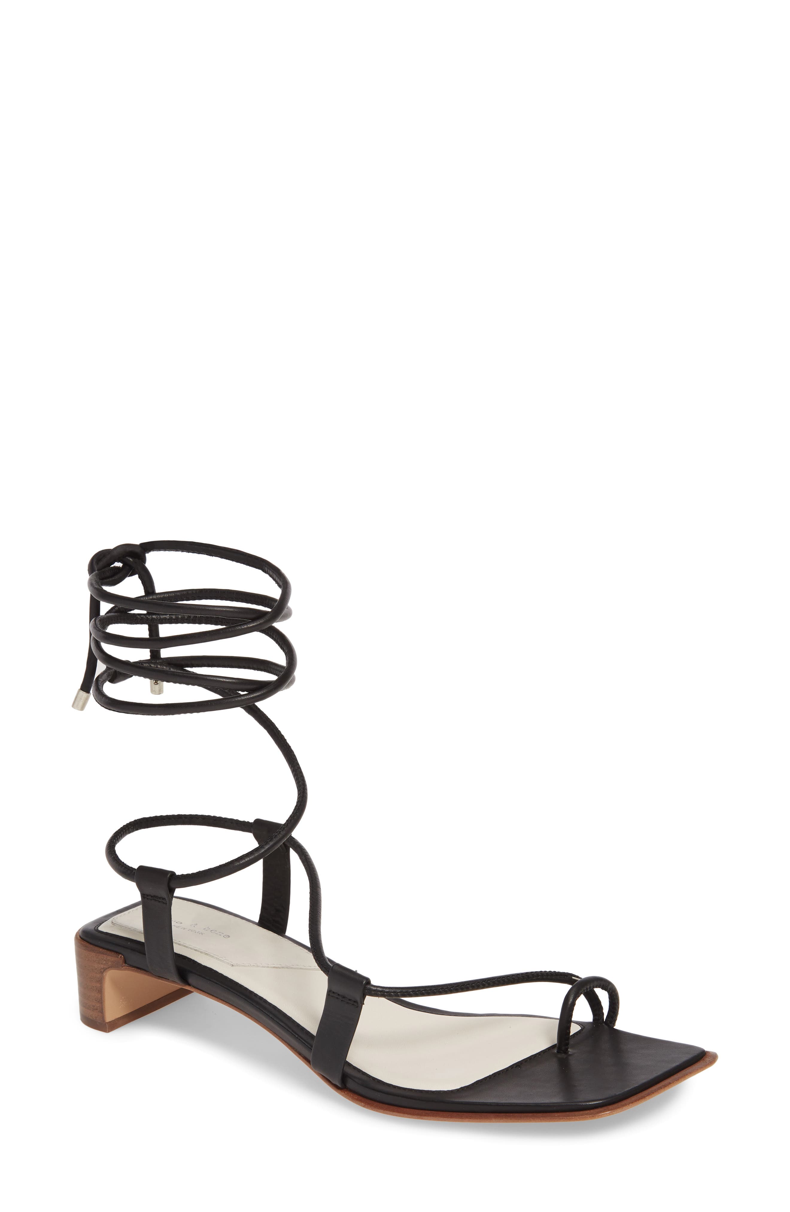 rag & bone Cindy Lace-Up Sandal, Main, color, 