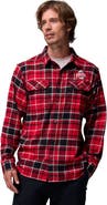 Columbia Men's Columbia  Scarlet Ohio State Buckeyes Flare Gun Omni-Wick Flannel Long Sleeve Button-Up Shirt