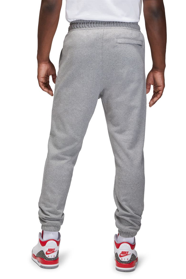 Essentials Statement Fleece Sweatpants, Alternate, color, CARBON HEATHER/ SAIL