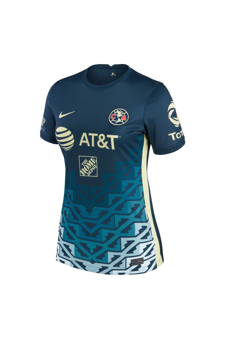 Women's Nike Navy Club America 2021/22 Away Breathe Stadium Replica Jersey, Alternate, color, Navy