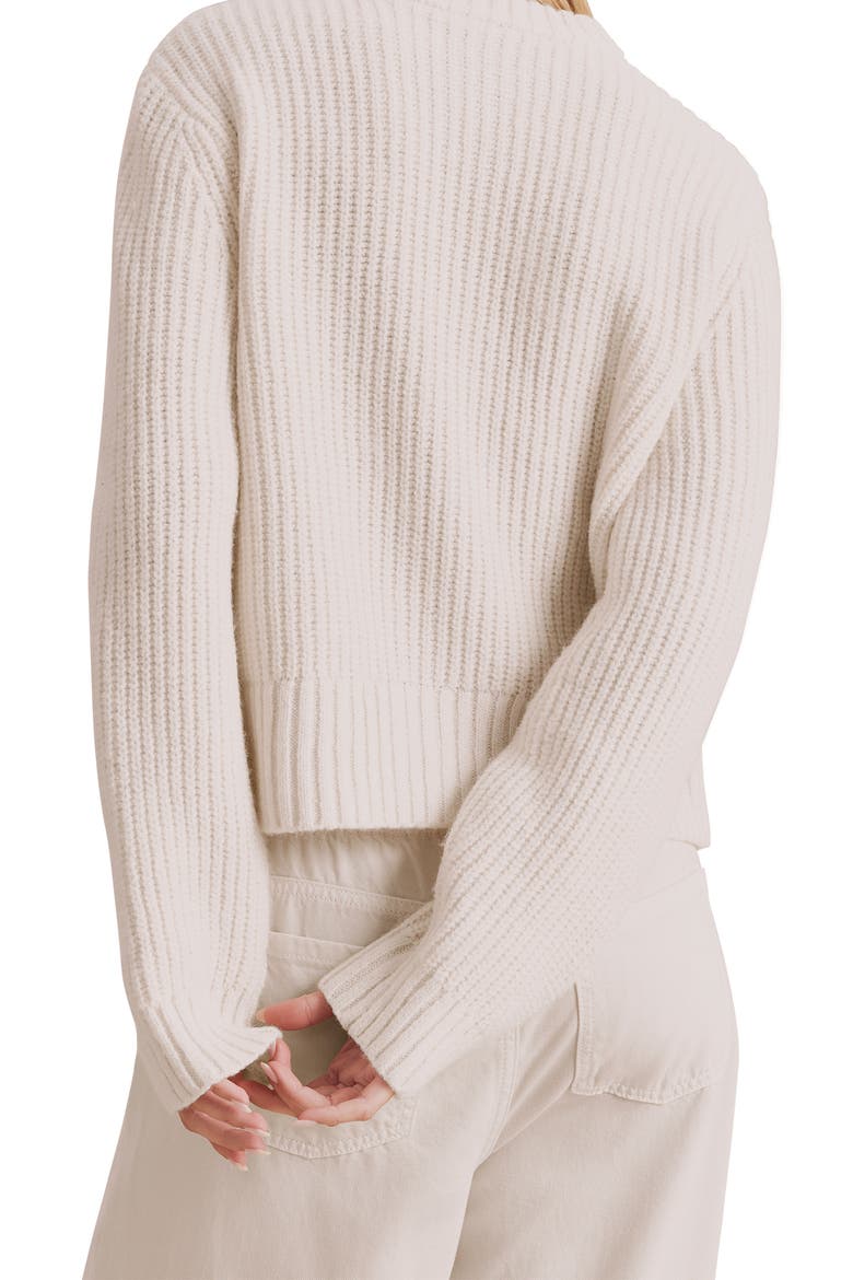 Selena Bow Packet Cardigan, Alternate, color, PALE OAK BEIGE HEATHER