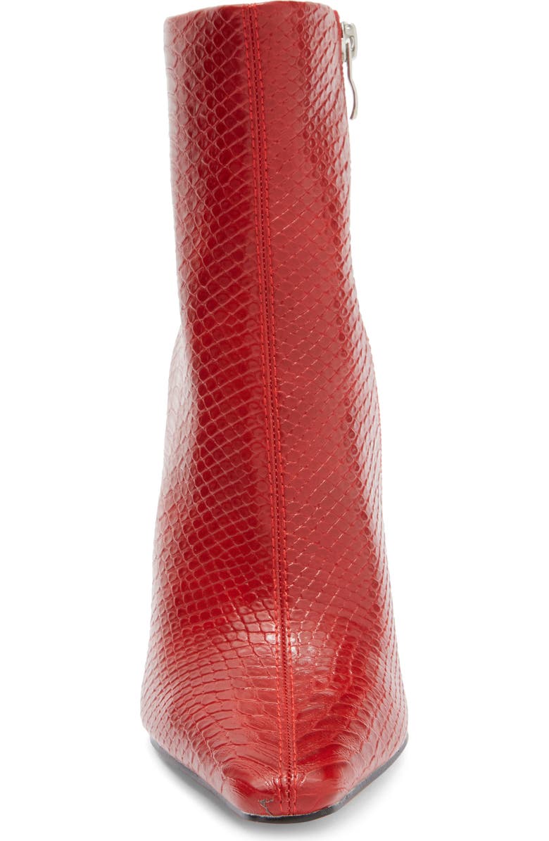 LADY COUTURE Glam Snakeskin Embossed Boot, Alternate, color, Red