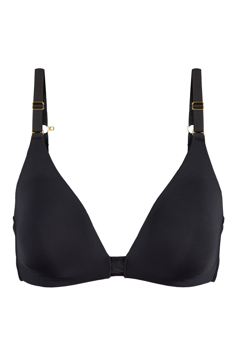 The Flex No-Wire Bra, Alternate, color, JET BLACK