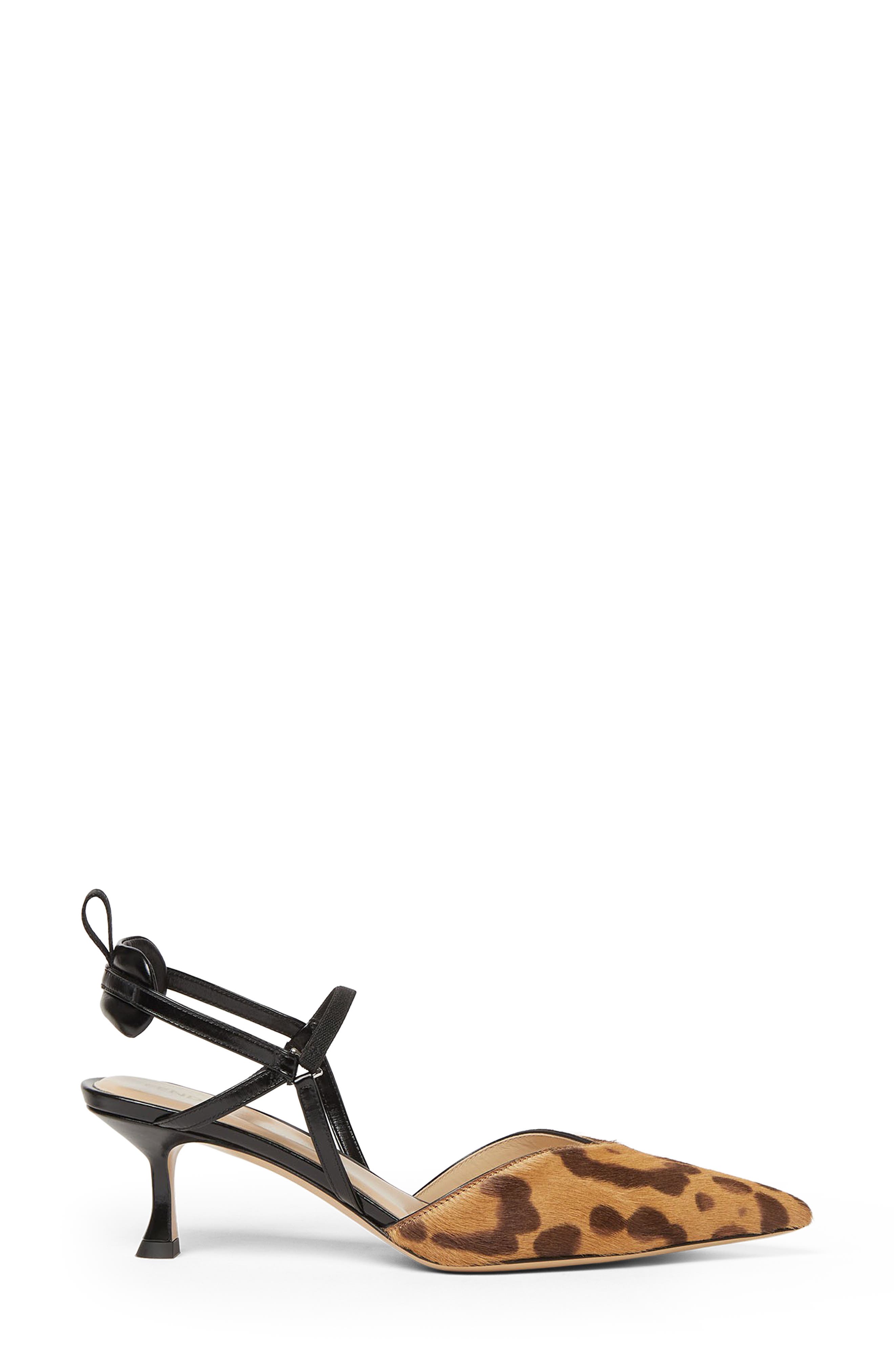 Very Colibrì Genuine Calf Hair Slingback Pump, Alternate, color, MIELE BROWN NERO CALF HAIR