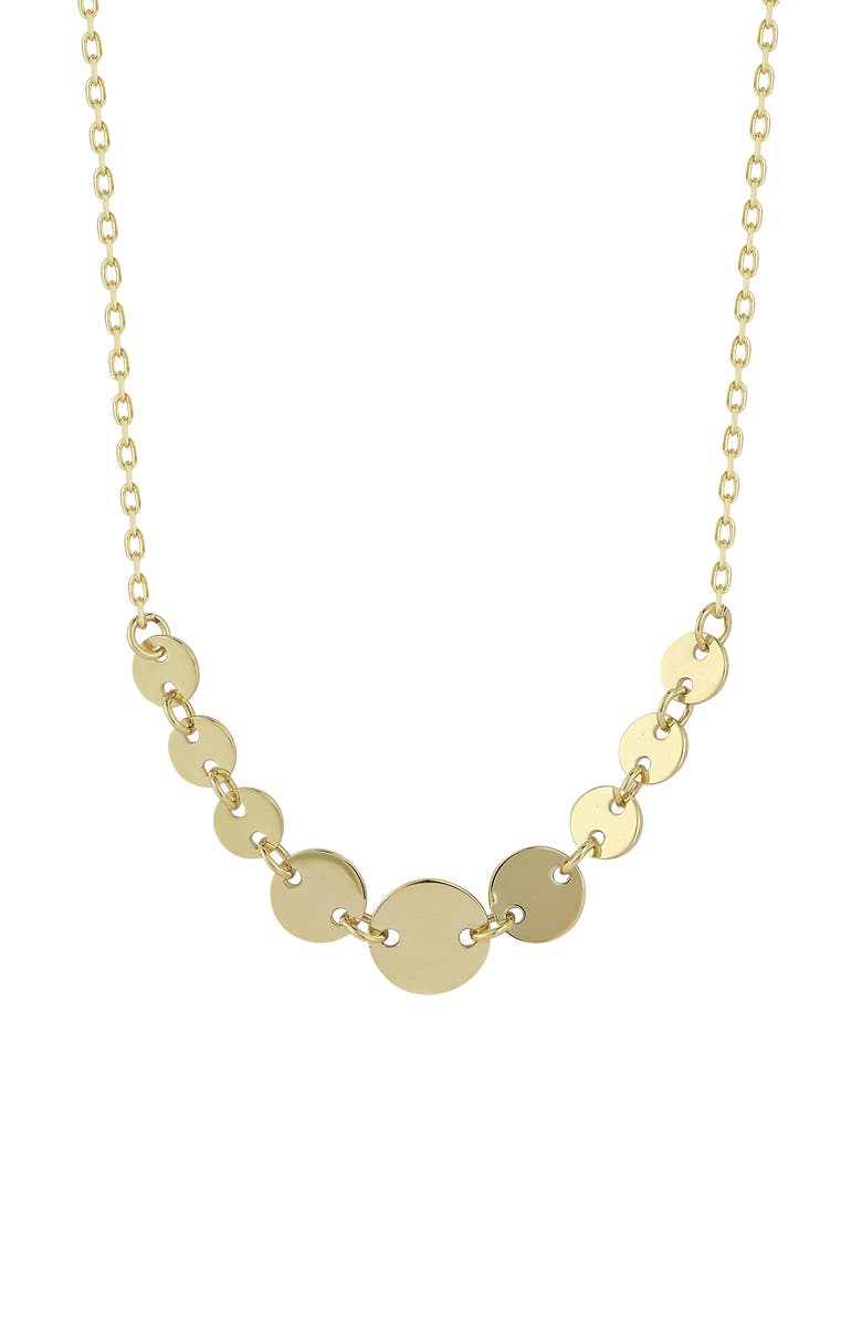 Ember Fine Jewelry <p>14K Gold Disc Necklace</p>, Main, color, Gold
