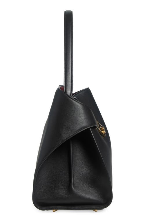Ferragamo 'hug Soft M' Shoulder Bag In Nero/borgogna
