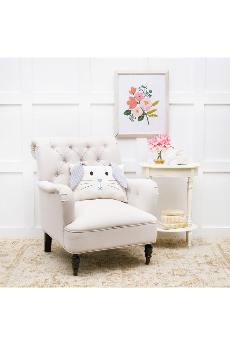 Boy Easter Bunny w/ Flap Ears Decorative Accent Pillow, 13" x 18", Alternate, color, Blue