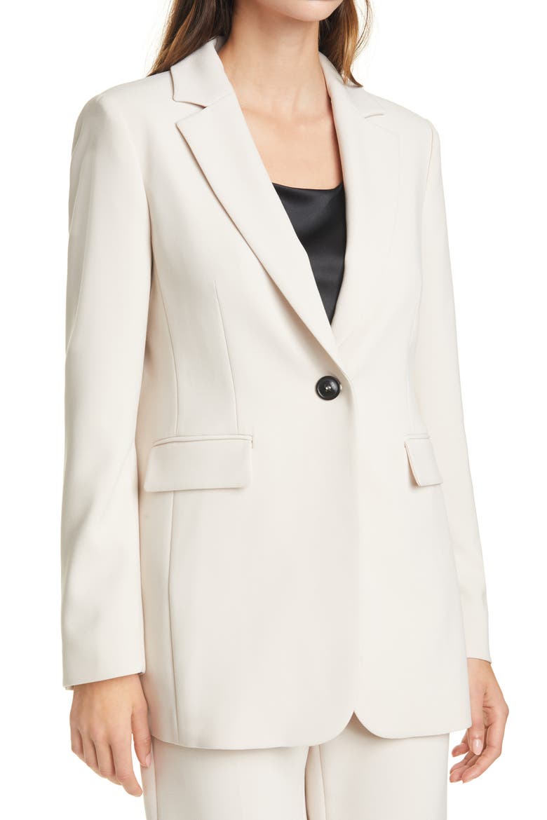 One Button Blazer, Alternate, color, GREY