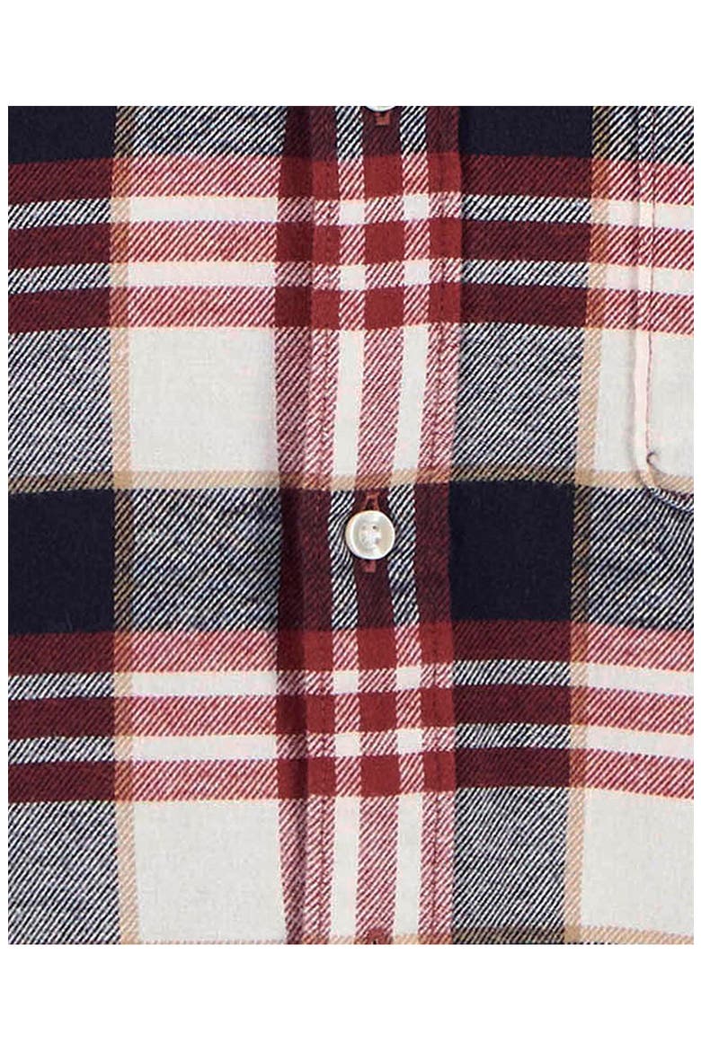 Fallbay Tailored Fit Check Button-Down Cotton Shirt, Alternate, color, FIRED BRICK
