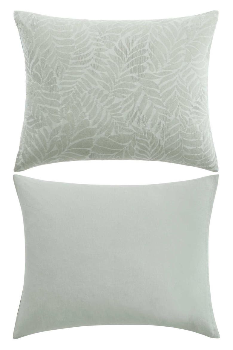 Harbor Palm Cotton Comforter Set, Alternate, color, GREEN
