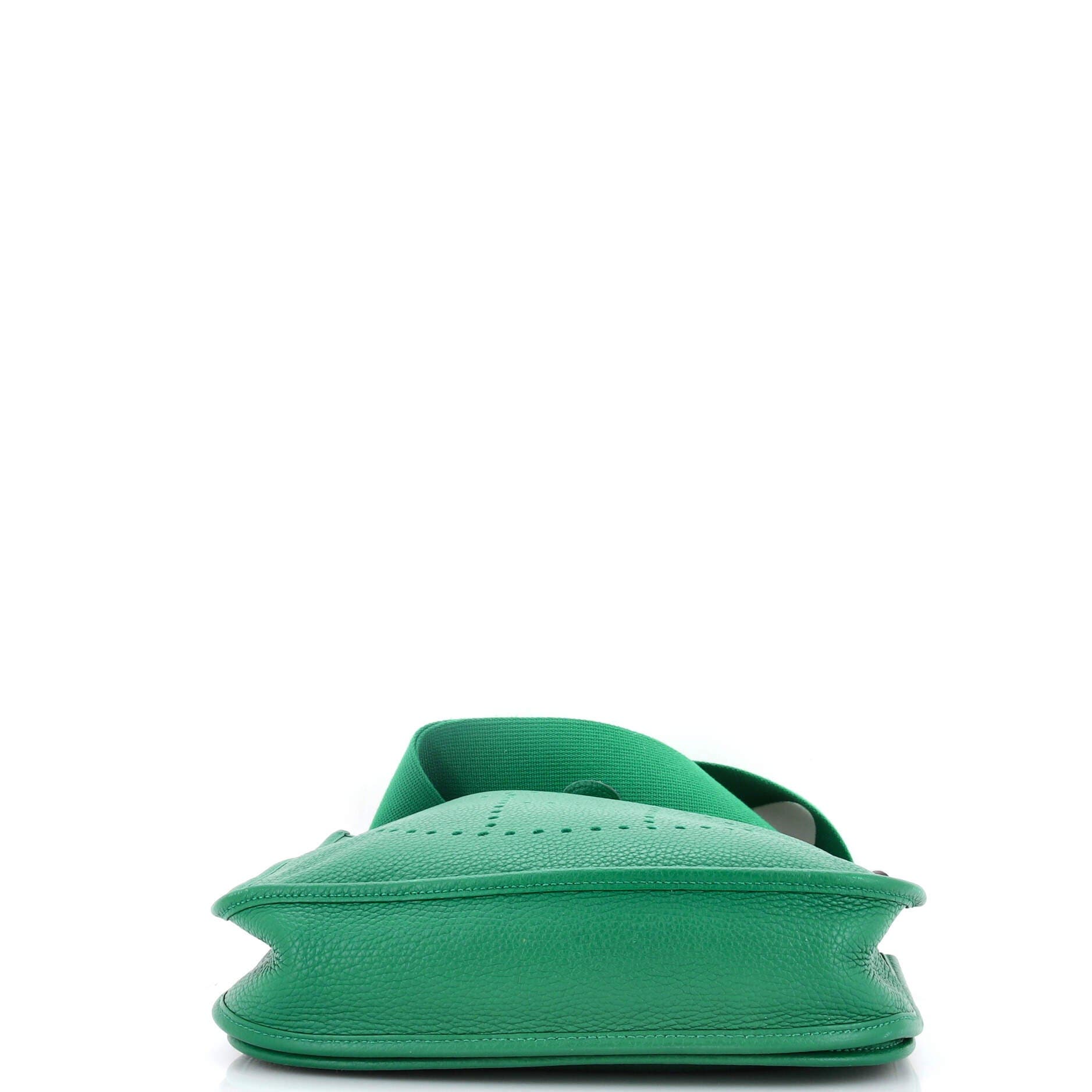 Pre-Owned Hermes Evelyne Bag Gen III Clemence PM, Alternate, color, Vert Vertigo