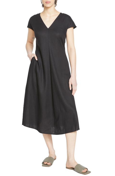 Louvre Tie Back Maxi Dress (Plus)