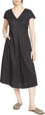 Universal Standard Louvre Tie Back Maxi Dress