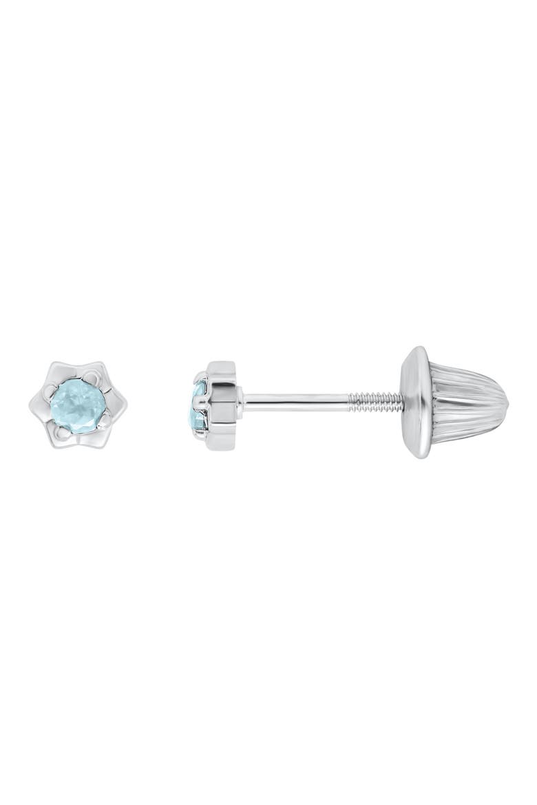 Kids' Gen Flower Stud Earrings, Main, color, BLUE