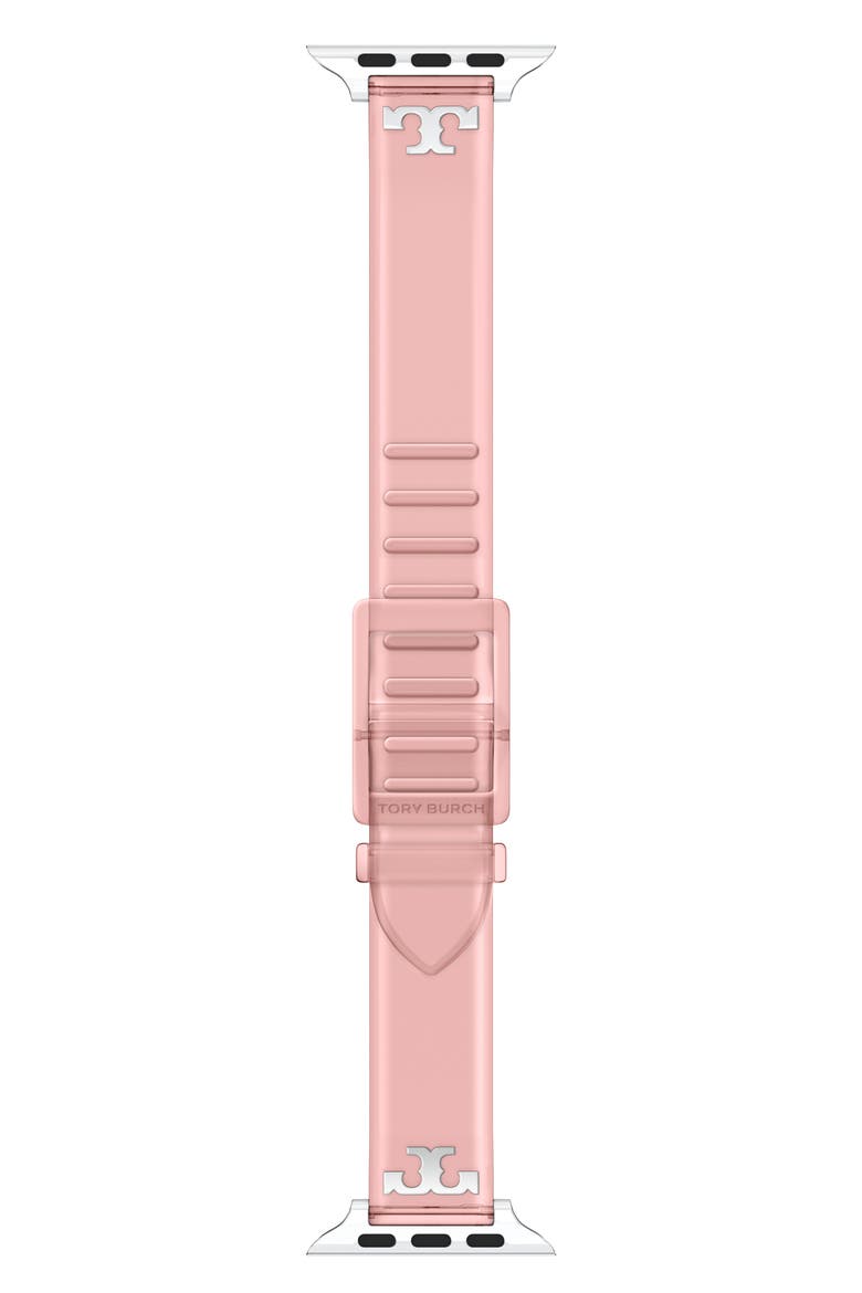 The Single T Jelly 16mm Apple Watch® Watchband, Main, color, PINK