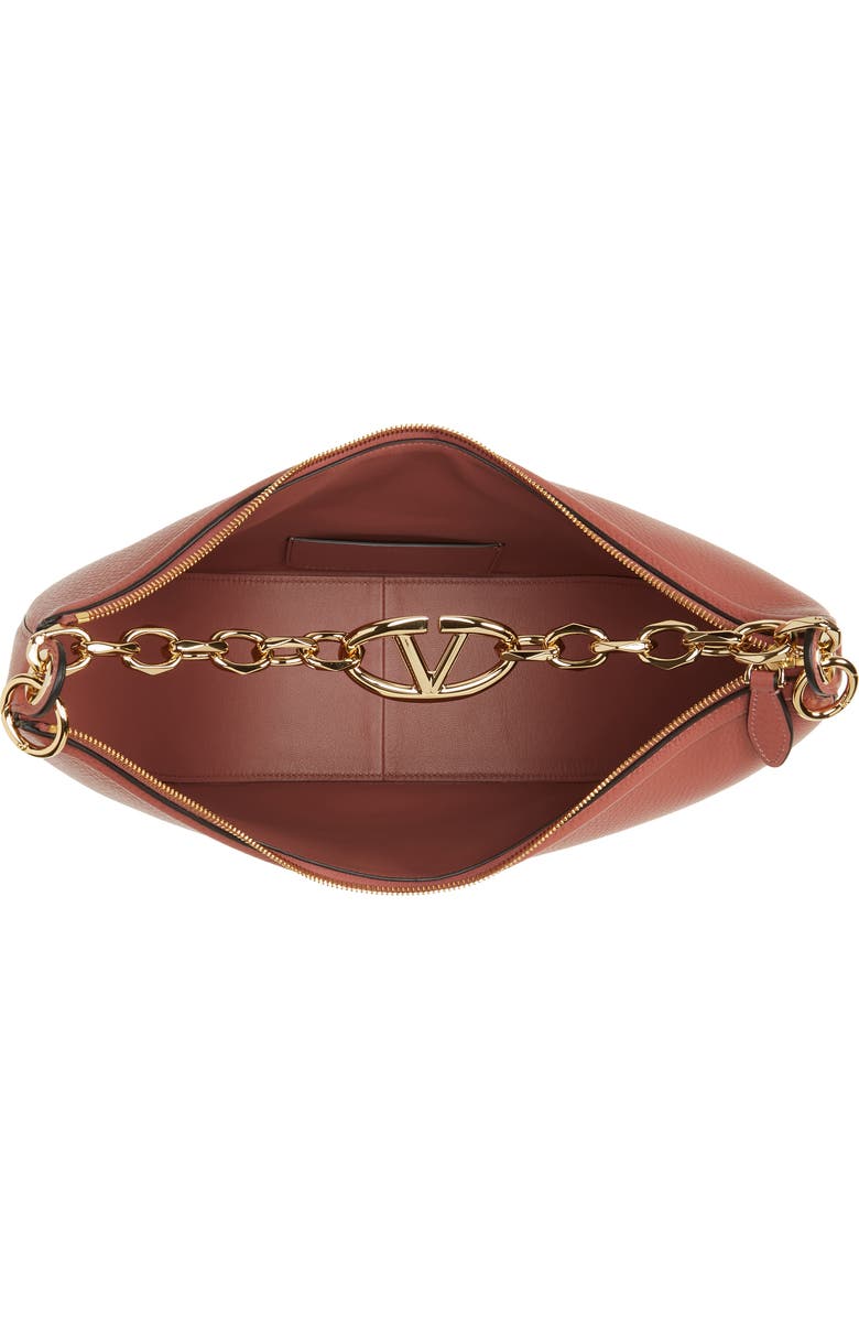 Valentino Garavani Medium VLOGO Moon Leather Hobo Bag, Alternate, color,