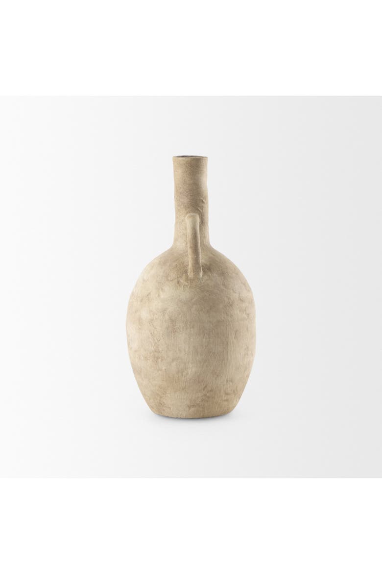 Zenni Ceramic Vase, Alternate, color, Beige