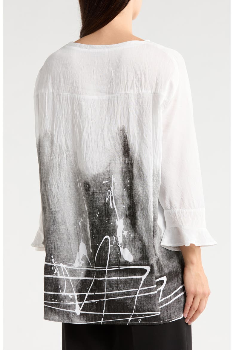 Placement Print Tunic, Alternate, color, WHITE
