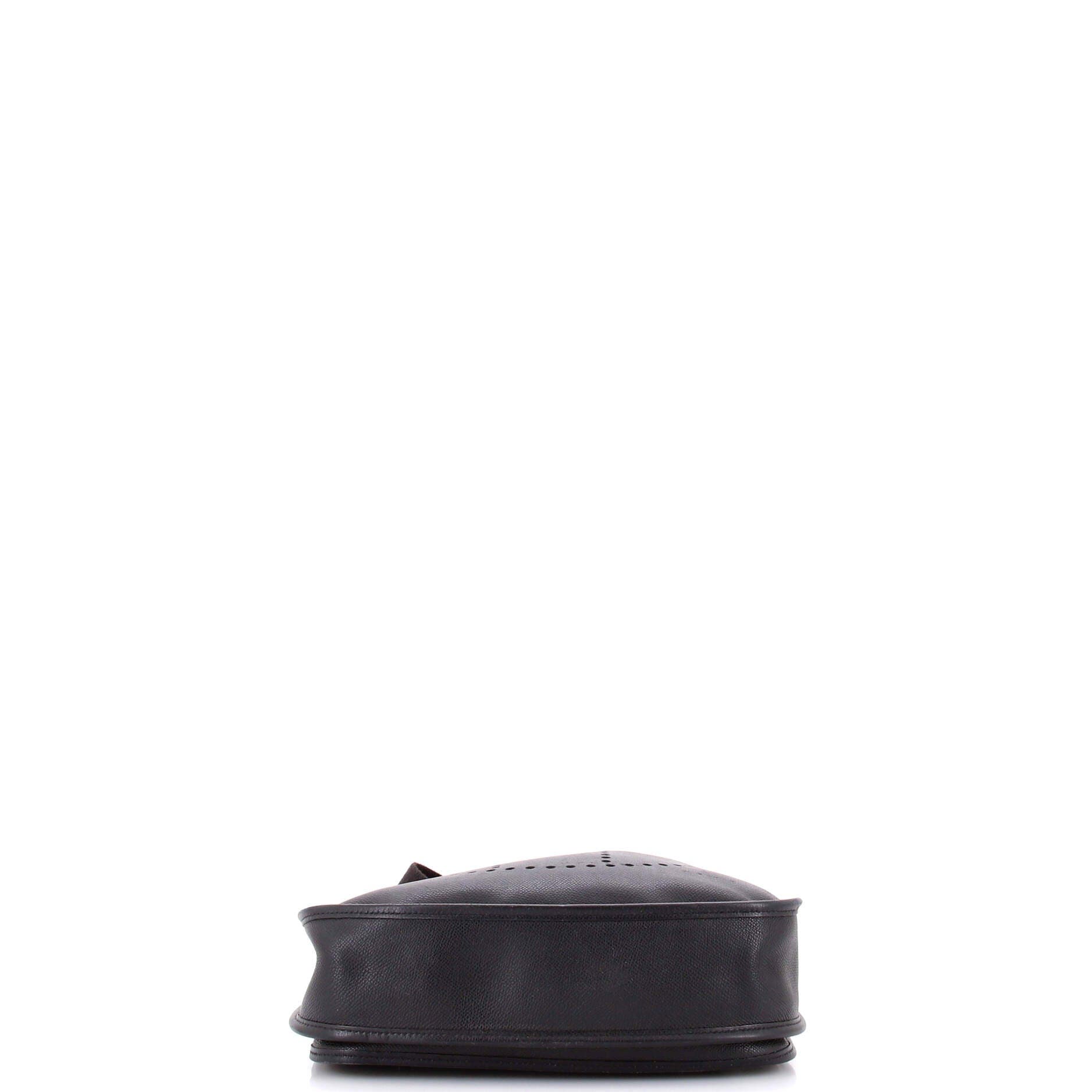 Pre-Owned Hermes Evelyne Bag Gen II Epsom PM, Alternate, color, Noir