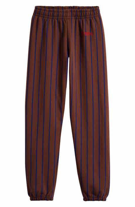 Mini Rodini Kids' Stripe Organic Cotton Sweatpants