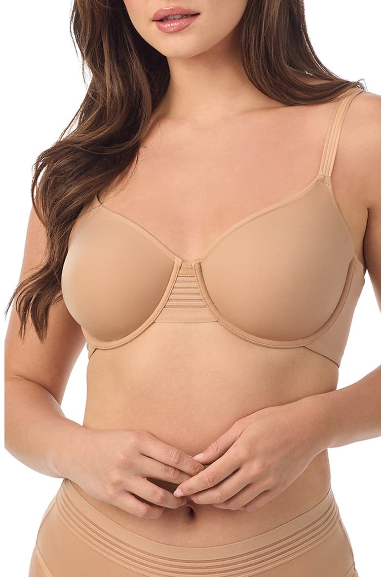 Second Skin Underwire Minimizer Bra, Main, color, NATURAL