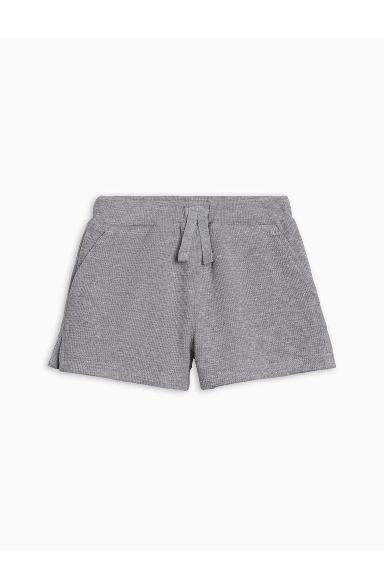 Colored Organics Organic Avery Waffle Shorts, Alternate, color, Ashen