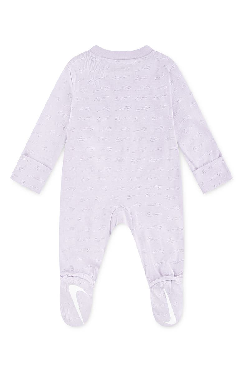Nike Swoosh Logo Pointelle Footie, Alternate, color, Doll