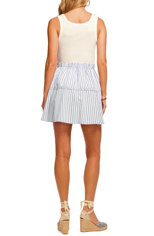 Shop Ramy Brook Moxie Combo Embellished Minidress In Blue Stripe