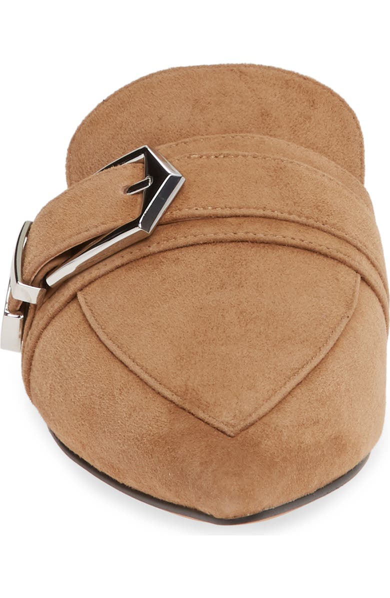 Linea Paolo Ace Buckle Pointed Toe Mule, Alternate, color, Tan Suede