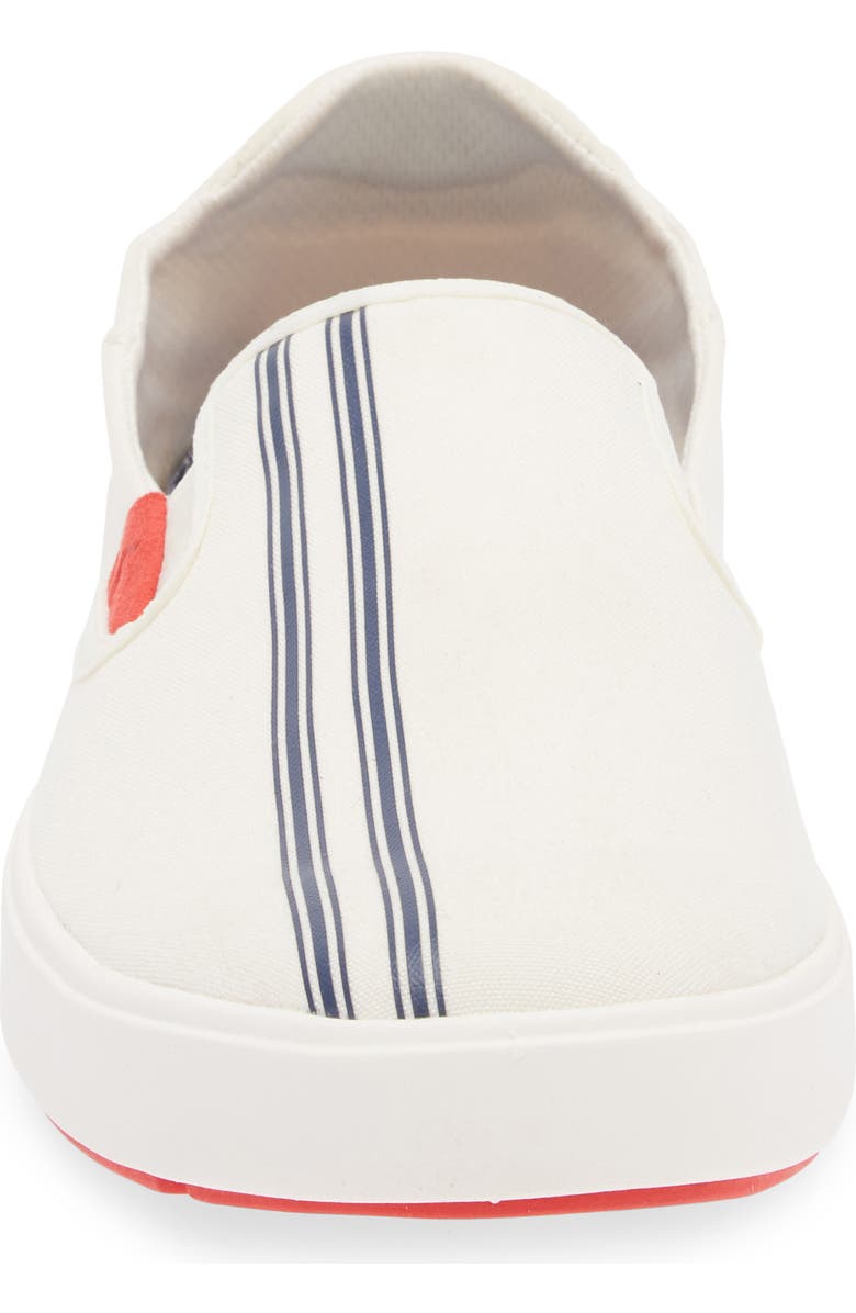 OluKai Lae'ahi Slip-On Sneaker, Alternate, color, Off White / Stripe