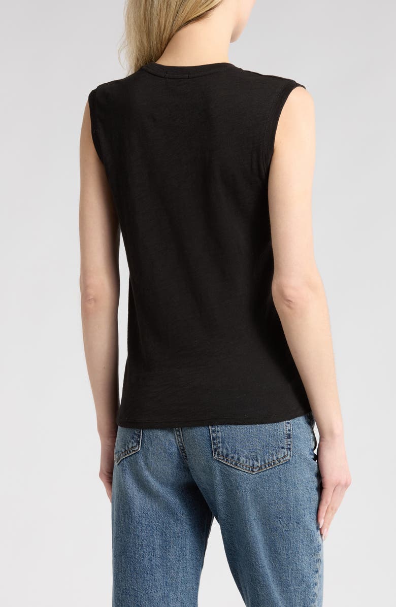 ATM Anthony Thomas Melillo Slub Cotton Tank, Alternate, color, Black