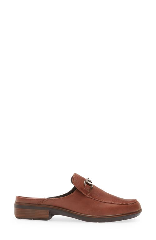Naot Halny Mule In Soft Chestnut Leather