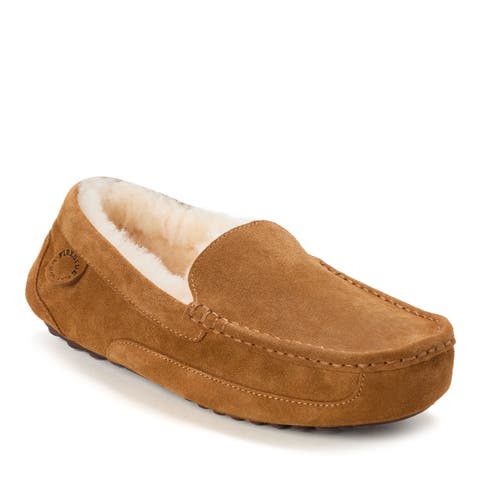 Fireside Melbourne Genuine Shearling Moccasin Slipper (Men)