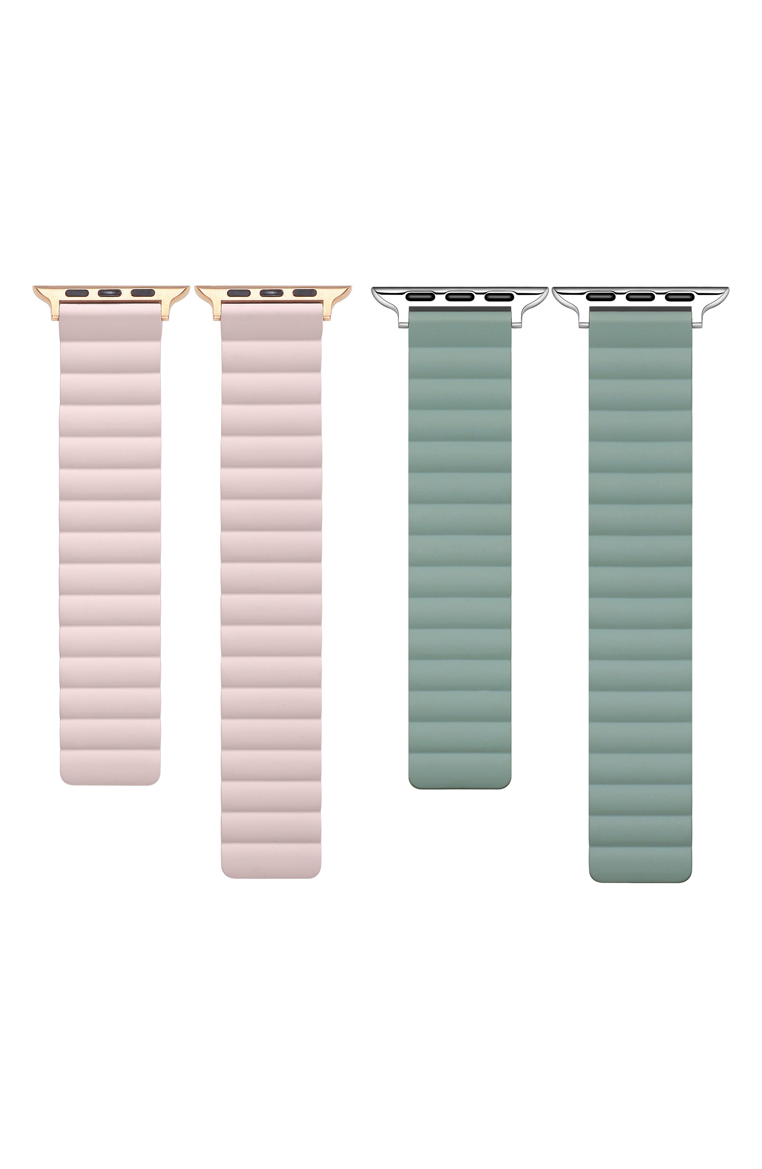 2-Pack Assorted Magnetic Silicone Apple Watch® Watchbands