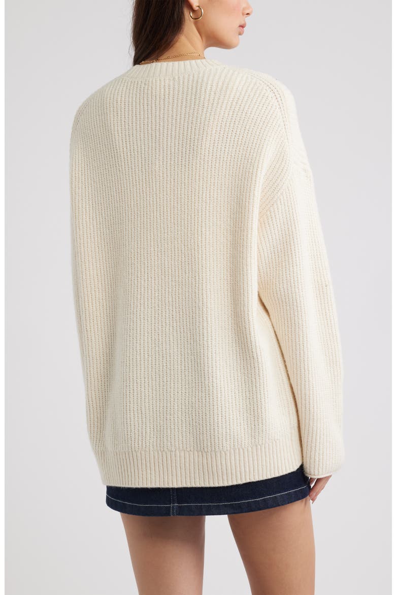 Cozy Crewneck Sweater, Alternate, color, IVORY ANTIQUE