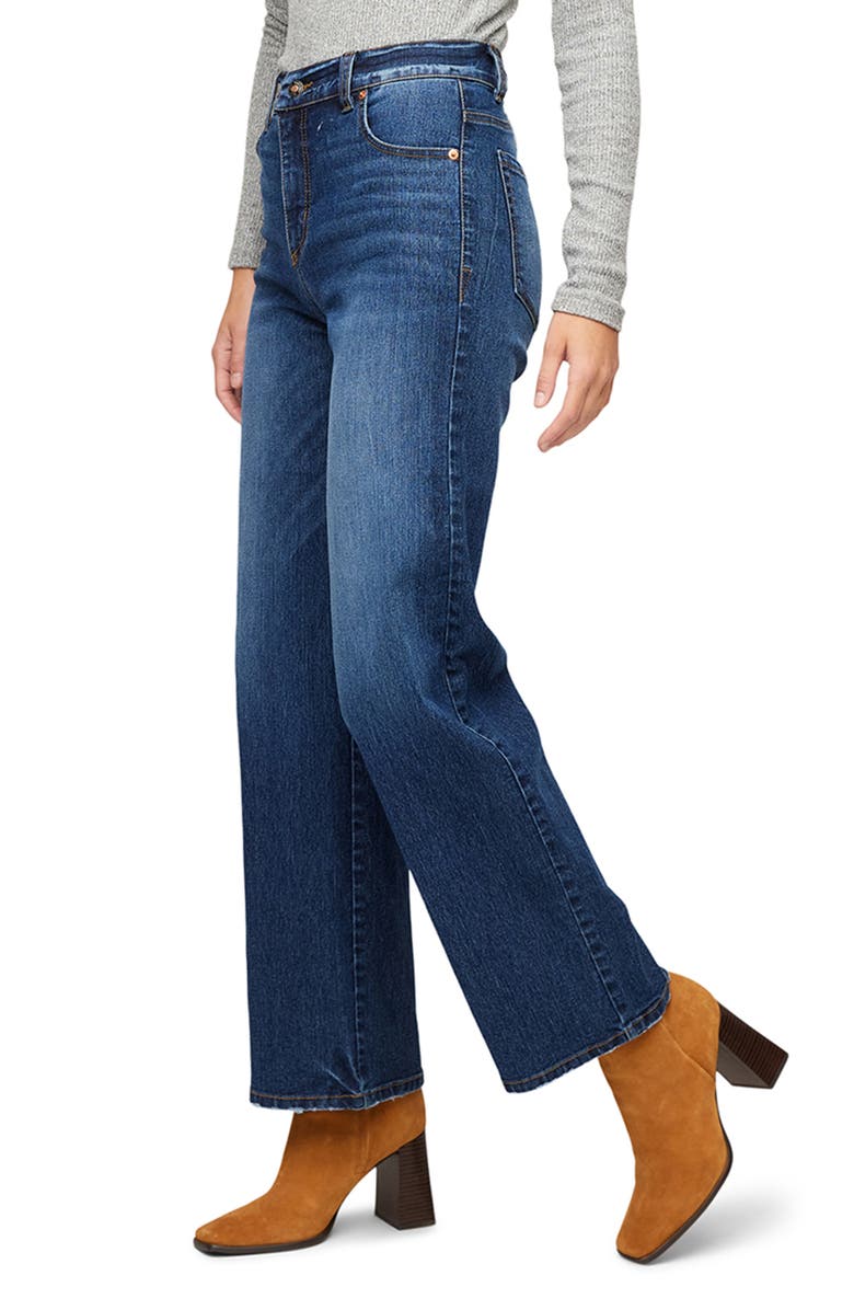 Karen Kane Jessie Straight Leg Jeans, Alternate, color, Denim