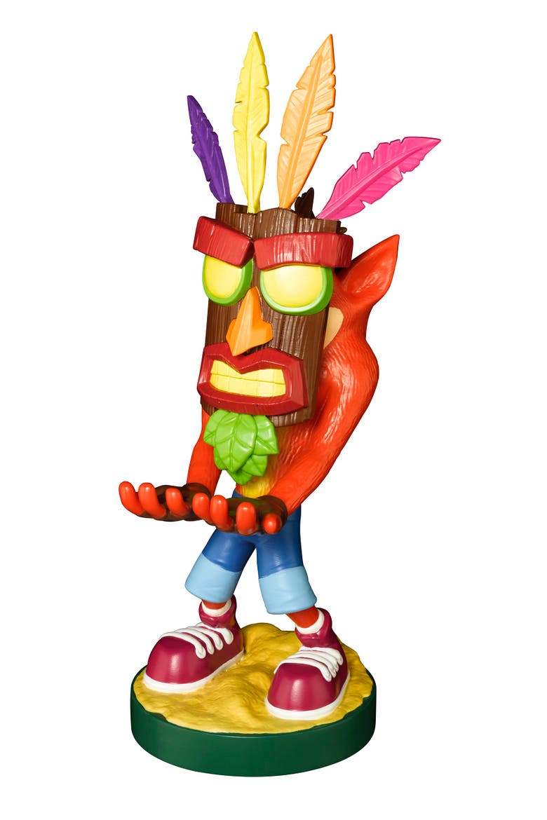 Cable Guy Phone/Controller Holder Crash Bandicoot, Crash Aku Aku, Alternate, color, Multicolored
